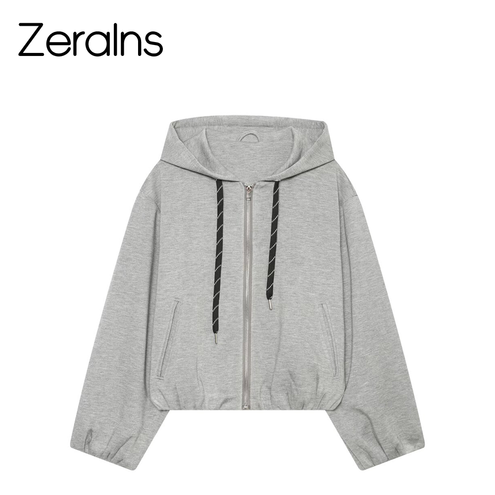 Winter Clothing Drawing - เสื้อผ้าสตรีสไตล์ยุโรปและอเมริกา ZERAINS คอลเลคชั่นใหม่ปี 2026 เสื้อแจ็คเก็ตฮู้ดสไตล์นักบินลำลองอเนกประสงค์