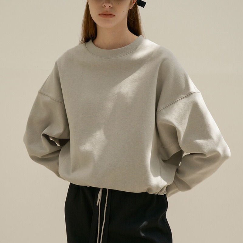 Winter Clothing Drawing - เสื้อแจ็คเก็ตครอปหลวมๆ สำหรับผู้หญิง เสื้อสเวตเชิ้ตสีพื้นสไตล์ Y2k เสื้อผ้าสปอร์ตแขนยาวสำหรับฤดูใบไม้ผลิ เสื้อผ้าสตรีทแวร์แบบมีเชือกผูก