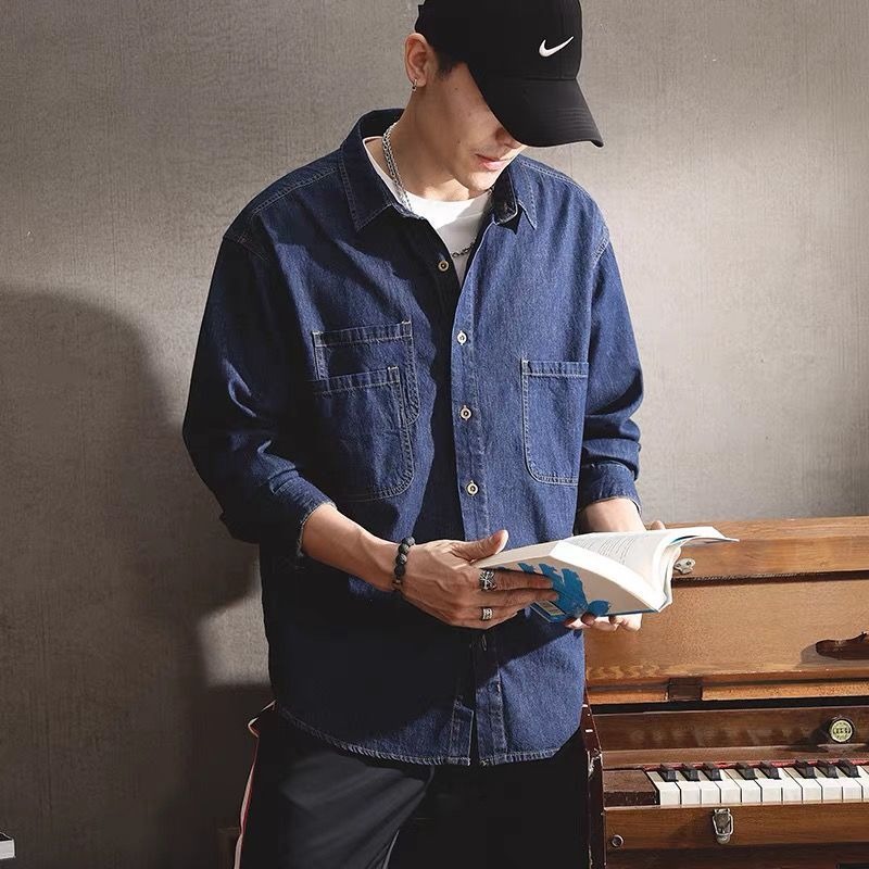 เสื้อเชิ้ตยีนส์แขนยาวสไตล์สปริ - Winter Clothing Pk บทวิจารณ์และราคา