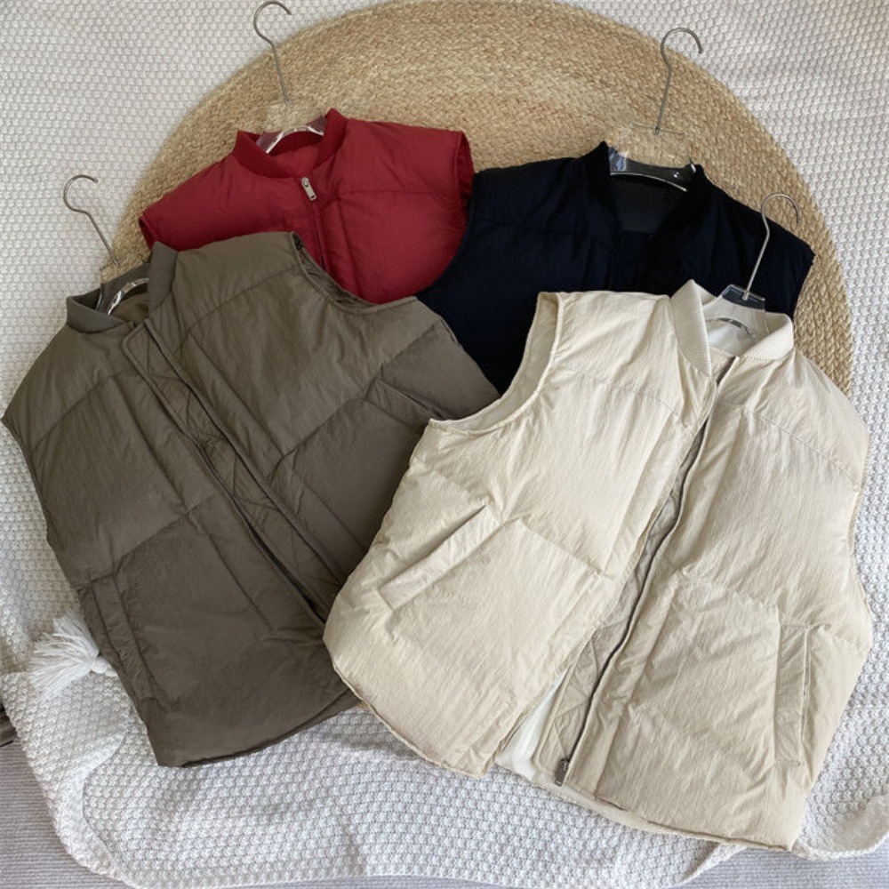 เสื้อกั๊กพาร์กาคอวีทรงวินเทจสไ - Winter Clothing Hong Kong บทวิจารณ์และราคา