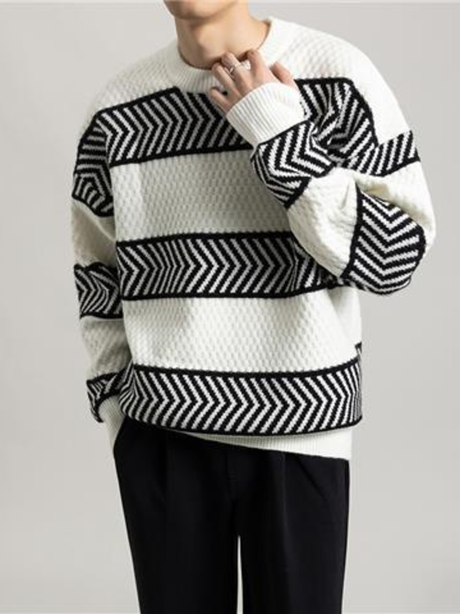 Casual หลวมลายเสื้อกันหนาว Con - Winter Clothing Hong Kong บทวิจารณ์และราคา