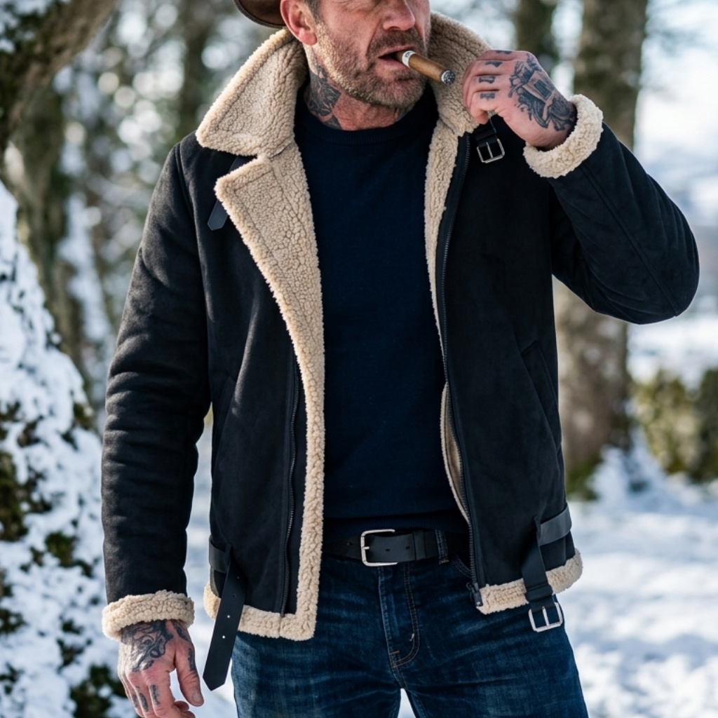 เสื้อแจ็คเก็ตหนังกลับเทียมบุขน - Winter Clothing Hiking บทวิจารณ์และราคา