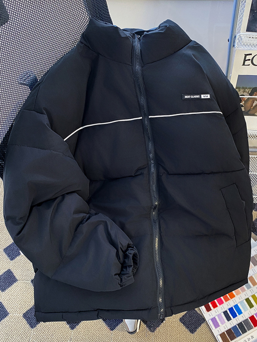 Retro Stand Up COLLAR เสื้อแจ็ - Winter Clothing Hong Kong บทวิจารณ์และราคา